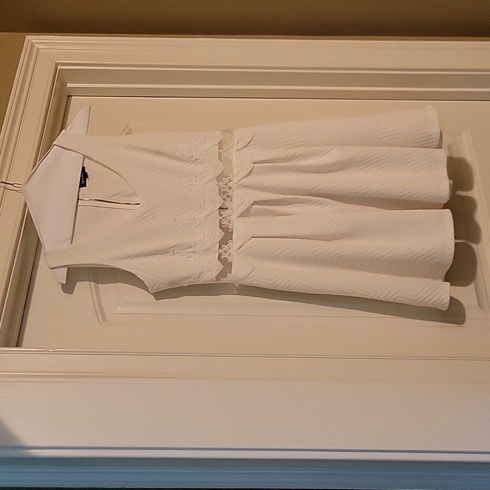 Jr dress Sequin heart white a size 9